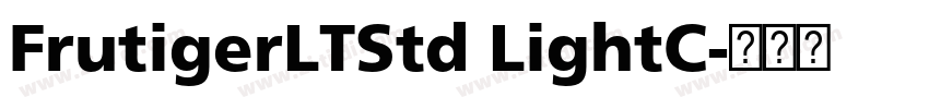 FrutigerLTStd LightC字体转换